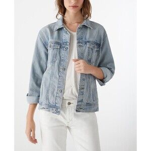 AG Adriano Goldschmied Light Wash Soft Denim Jacket Size S EUC!!